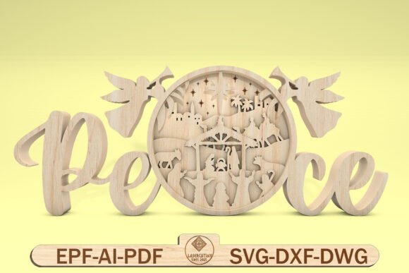 Download Nativity Scene Laser Cut Glowforge Svg - Premium Resources