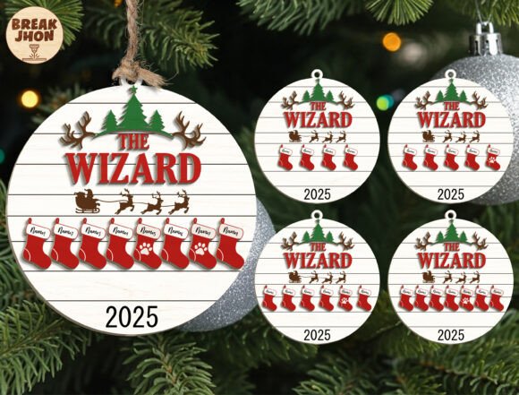 Download Family Stocking Ornament SVG 2025 - Stocking ornament Collection