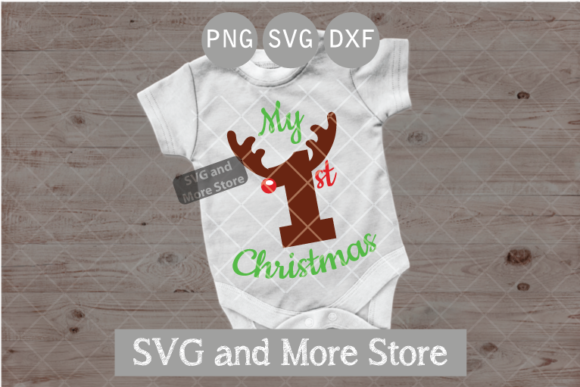 Download My First Christmas, Reindeer Number - Premium Bundle