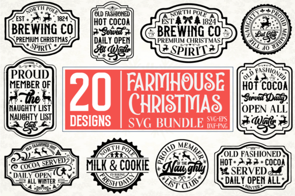 Download Farmhouse Christmas Sign Svg Bundle - Christmas sign svg Collection